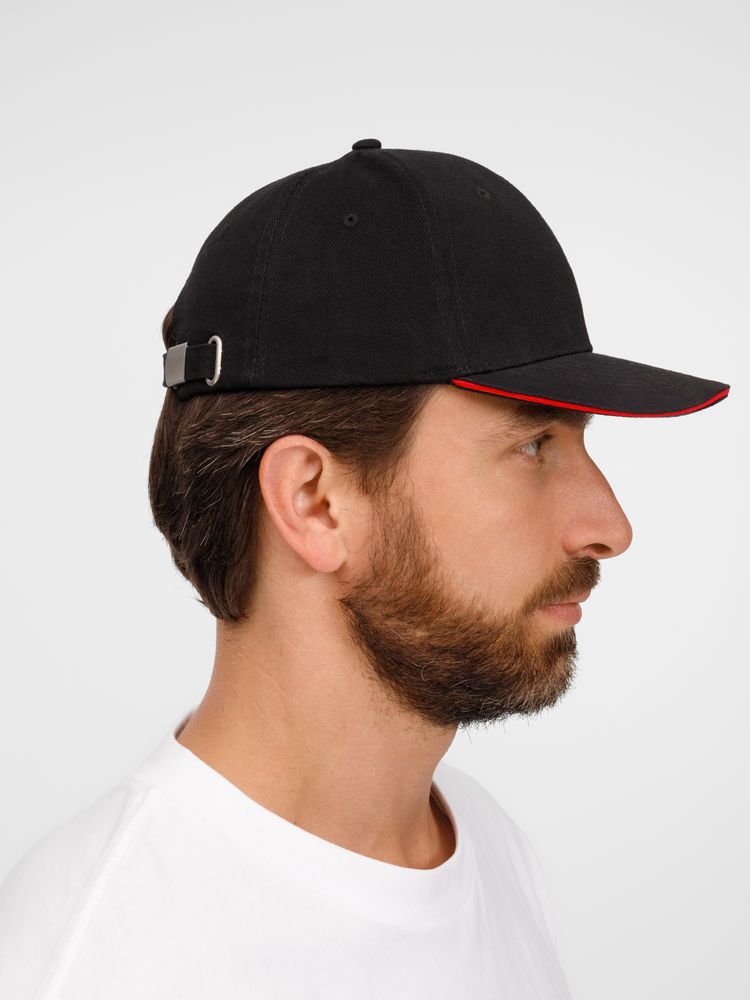 Бейсболка Buffalo, черная с красным / Миниатюра модельного (1000)