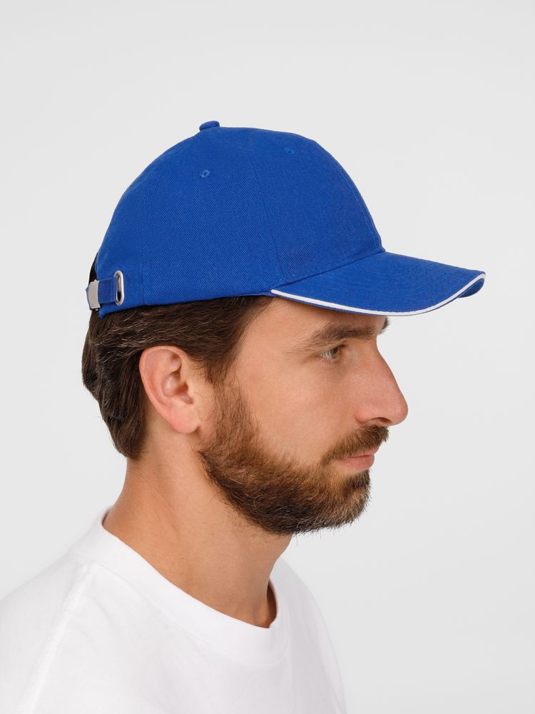 Бейсболка Buffalo, ярко-синяя с белым / Миниатюра модельного (1000)