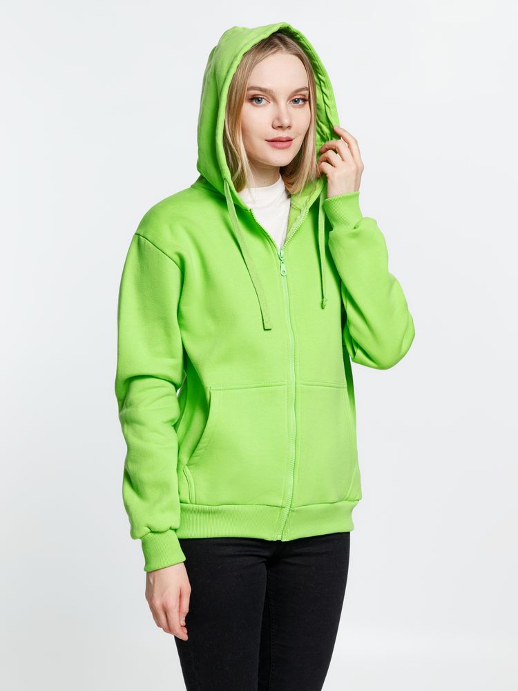 Толстовка на молнии с капюшоном Siverga 2.0 Heavy, зеленое яблоко / Миниатюра модельного (1000)