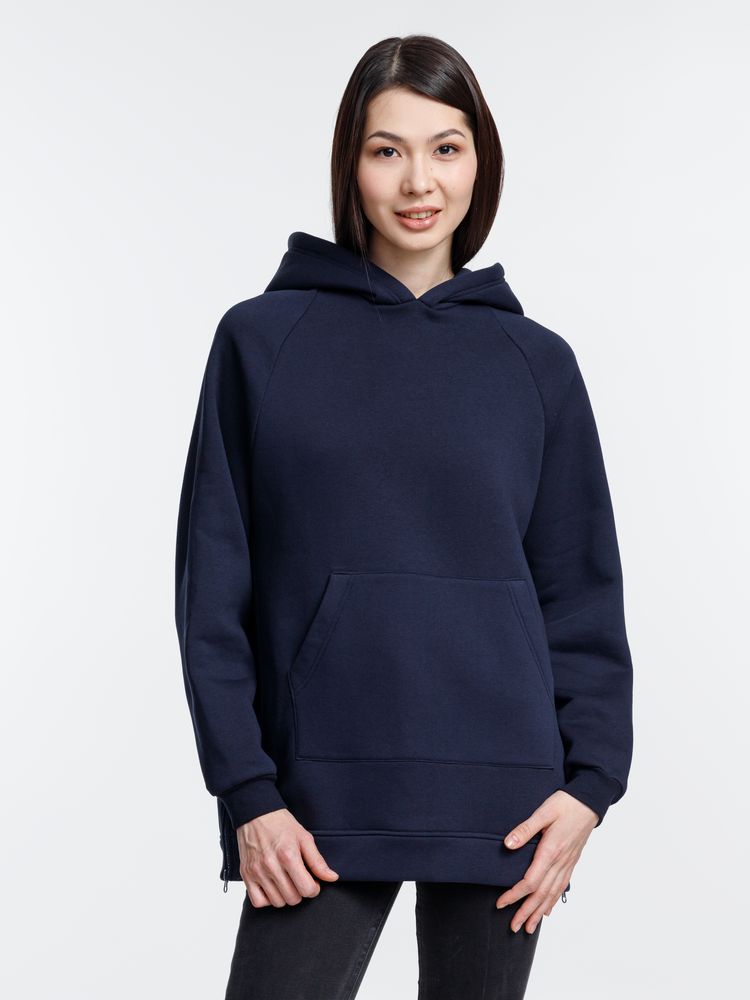 Худи унисекс оверсайз Easy Street, темно-синее / Миниатюра модельного (1000)