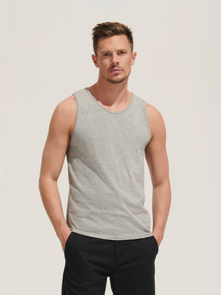 Майка мужская Justin 150, черная / Миниатюра имиджевого (1000)