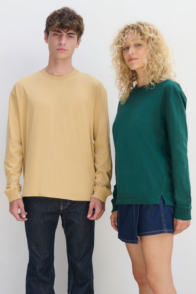 Футболка унисекс с длинным рукавом Pioneer LSL, зеленая / Миниатюра модельного (1000)