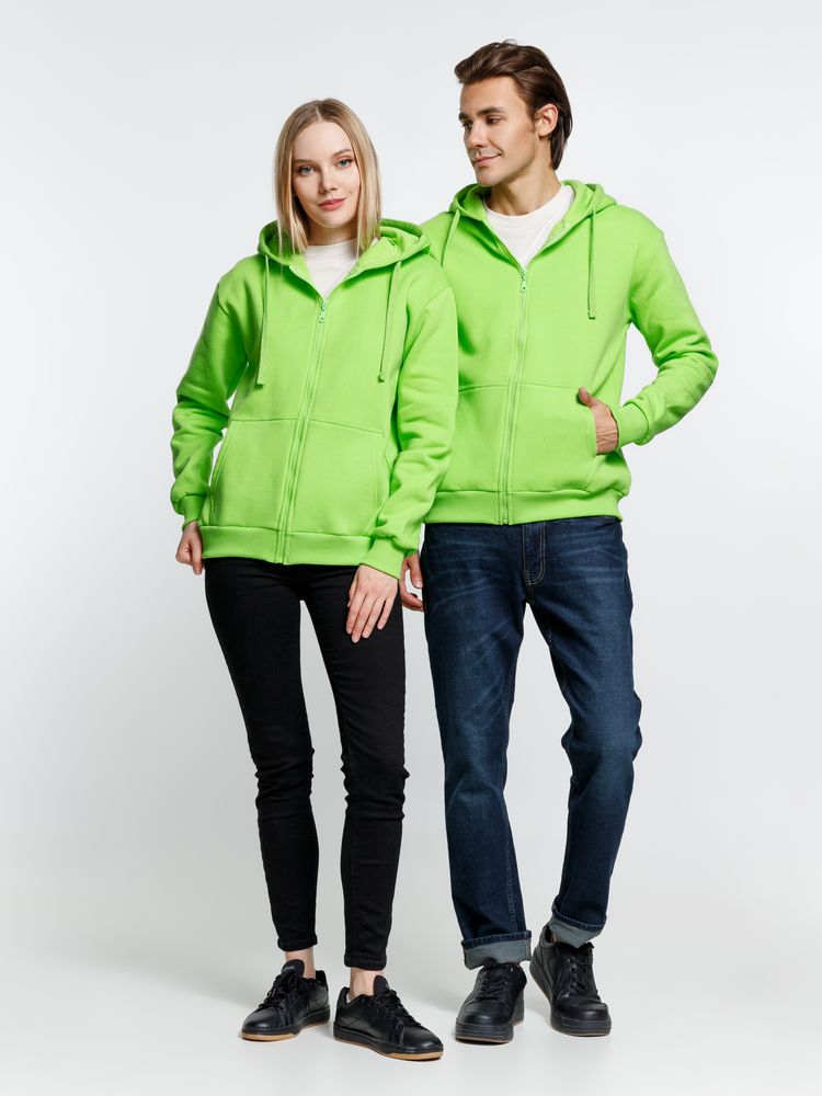 Толстовка на молнии с капюшоном Siverga 2.0 Heavy, зеленое яблоко / Миниатюра модельного (1000)