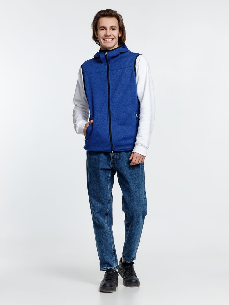 Жилет с капюшоном унисекс Gotland, синий / Миниатюра модельного (1000)