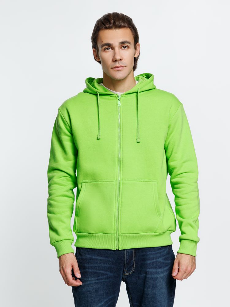 Толстовка на молнии с капюшоном Siverga 2.0 Heavy, зеленое яблоко / Миниатюра модельного (1000)