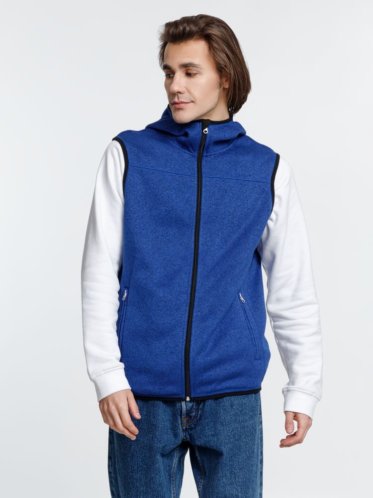 Жилет с капюшоном унисекс Gotland, синий / Миниатюра модельного (1000)