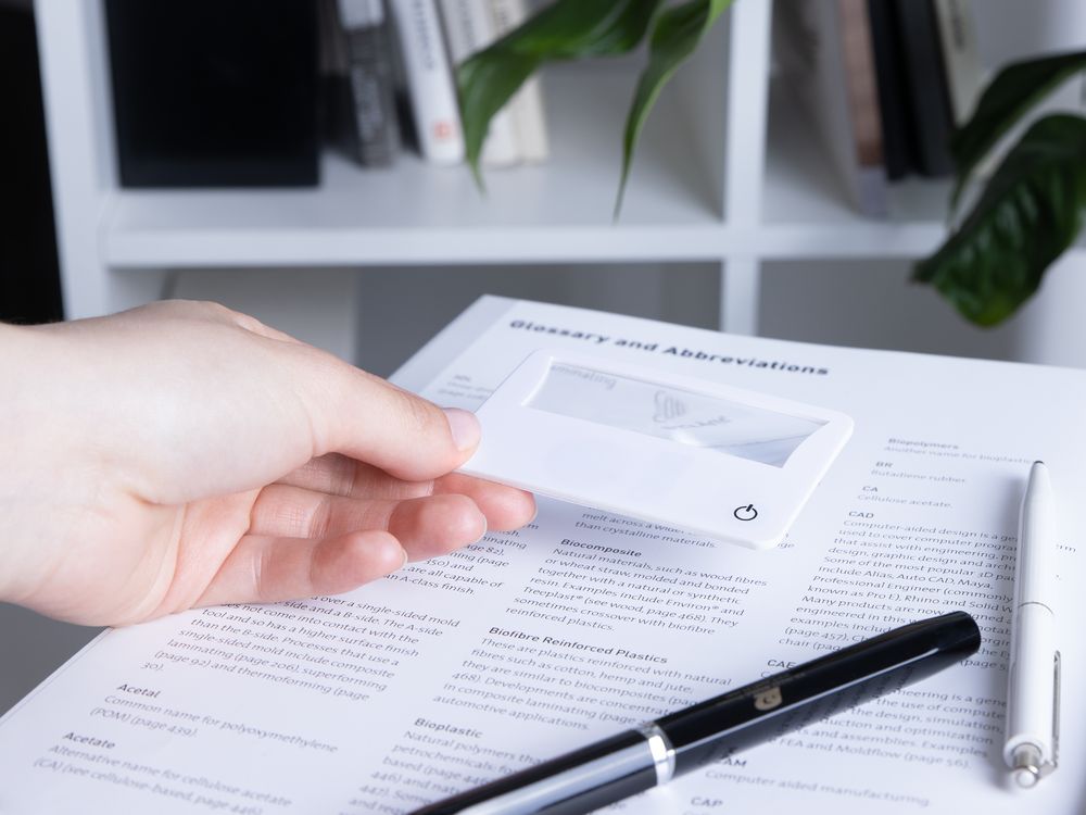 Лупа Visionary с подсветкой, белая / Миниатюра имиджевого (1000)