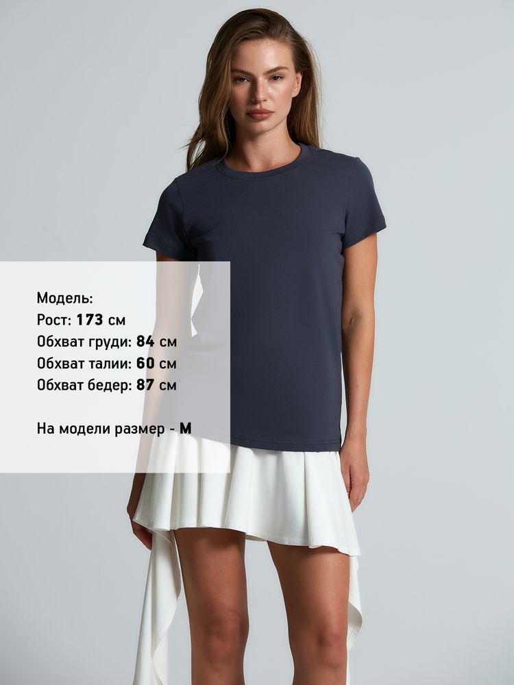 Футболка женская T-bolka Lady, темно-серая (графит) / Миниатюра модельного (1000)