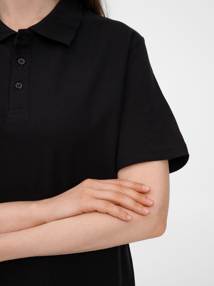 Рубашка поло унисекс Tervise, черная / Миниатюра модельного (1000)