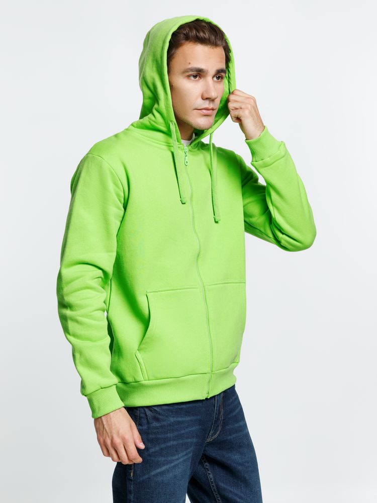 Толстовка на молнии с капюшоном Siverga 2.0 Heavy, зеленое яблоко / Миниатюра модельного (1000)