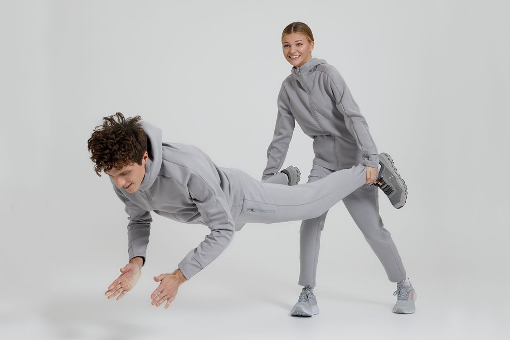 Куртка с капюшоном унисекс Begi, серая / Миниатюра имиджевого (1000)