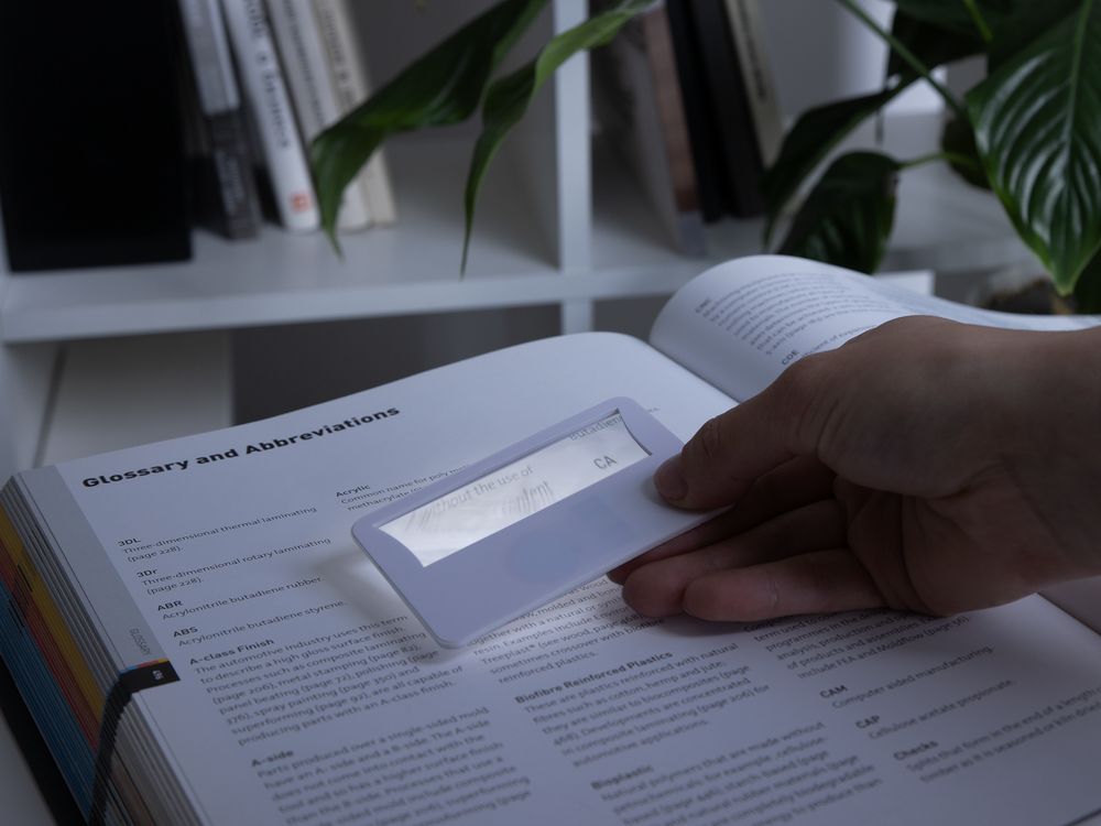 Лупа Visionary с подсветкой, белая / Миниатюра имиджевого (1000)