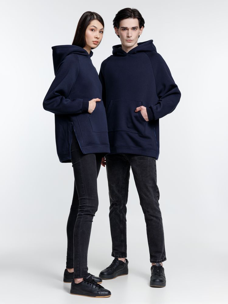 Худи унисекс оверсайз Easy Street, темно-синее / Миниатюра модельного (1000)