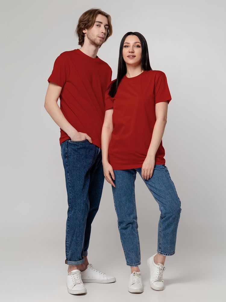 Футболка унисекс T-Bolka 160, темно-красная / Миниатюра модельного (1000)