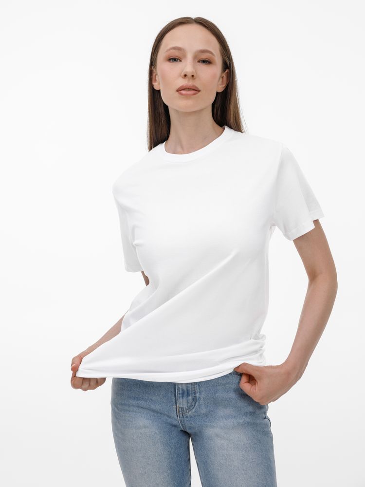 Футболка унисекс T-Bolka 180, белая / Миниатюра модельного (1000)