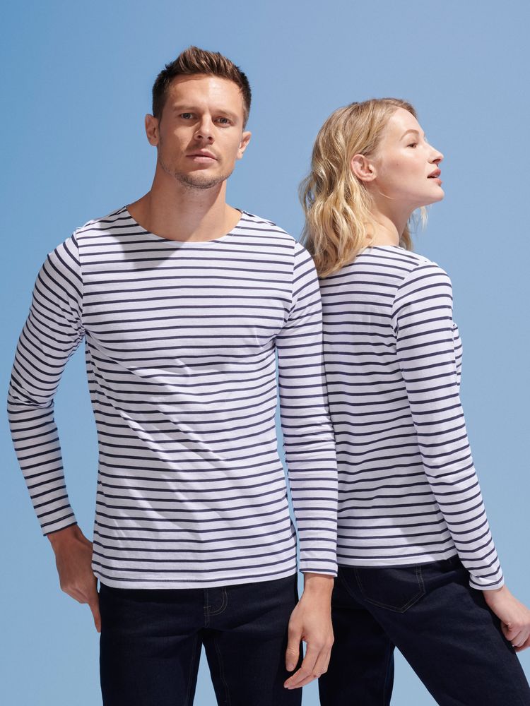 Футболка мужская Marine Men, белая с темно-синим / Миниатюра имиджевого (1000)