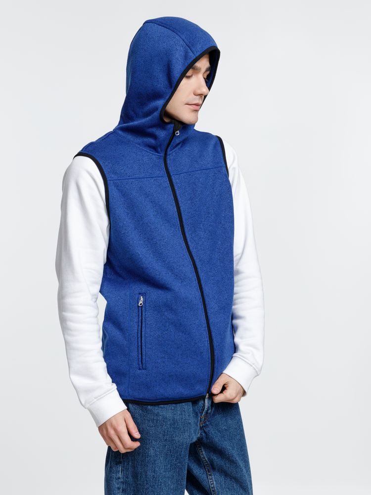Жилет с капюшоном унисекс Gotland, синий / Миниатюра модельного (1000)