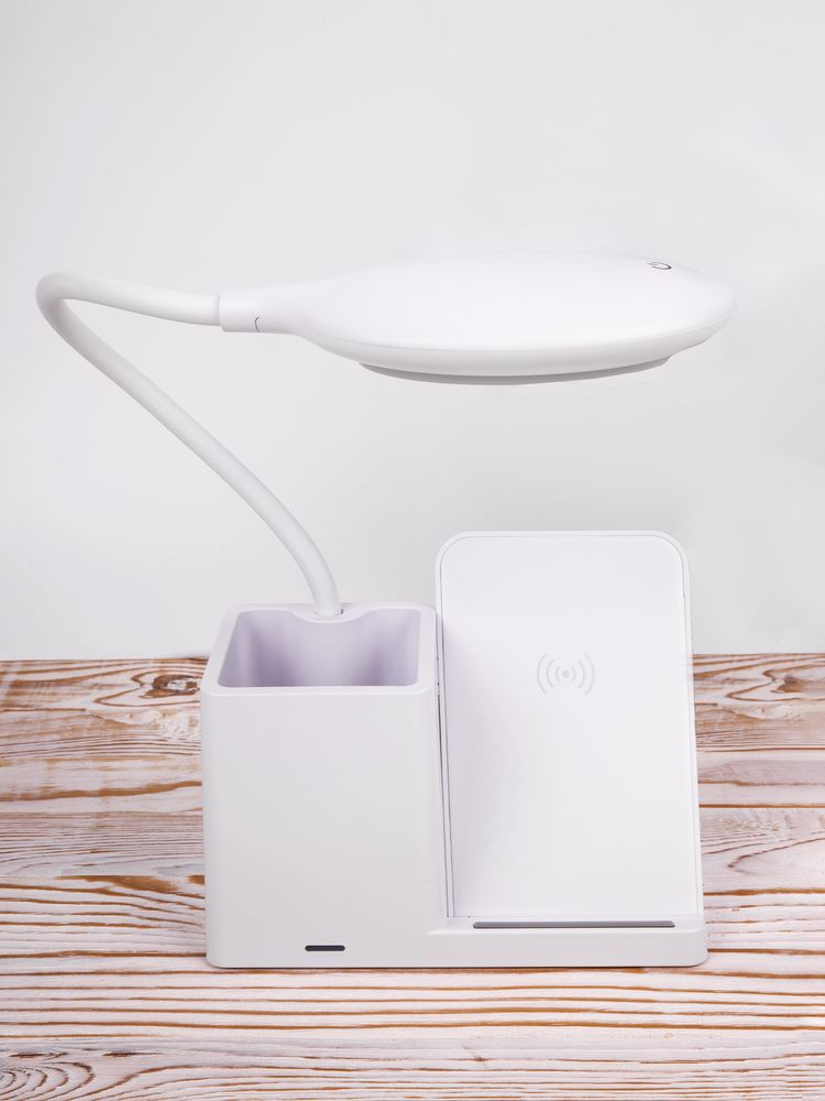 Лампа с органайзером и беспроводной зарядкой writeLight, ver. 2, белая / Миниатюра имиджевого (1000)