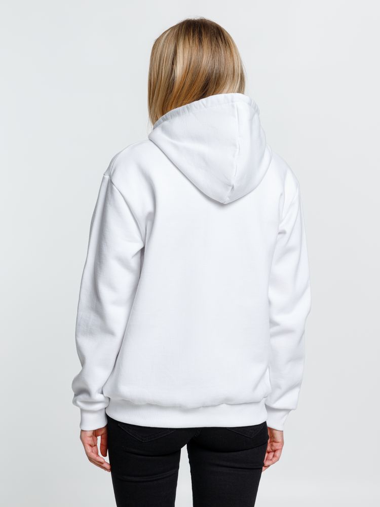 Толстовка на молнии с капюшоном Siverga Heavy, белая (белоснежная) / Миниатюра модельного (1000)