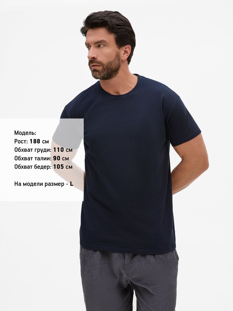 Футболка унисекс Regent 150, темно-синяя (navy) / Миниатюра модельного (1000)