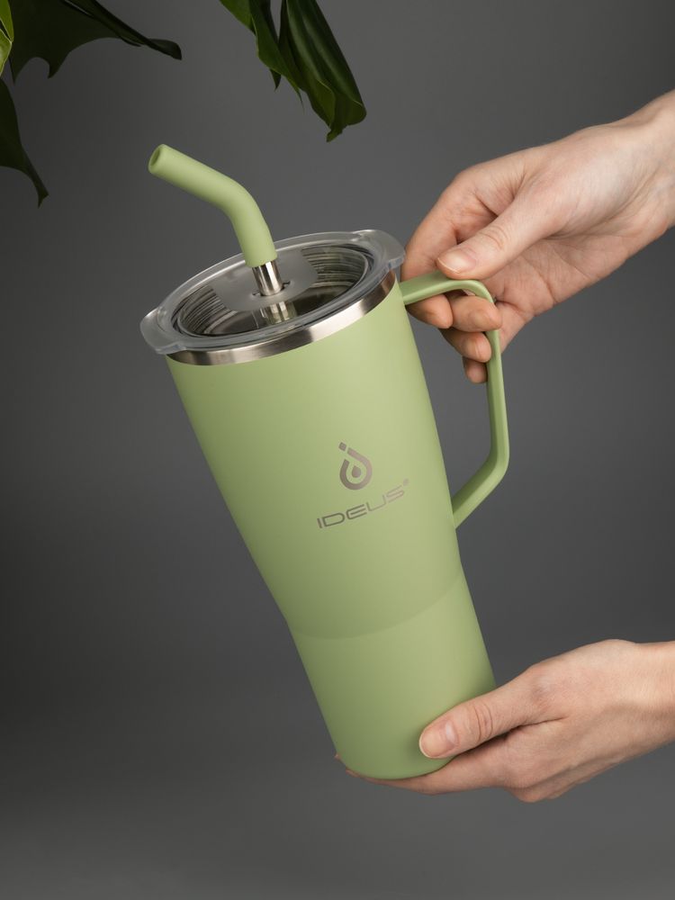 Термостакан Kasumigaoka, зеленый / Миниатюра имиджевого (1000)