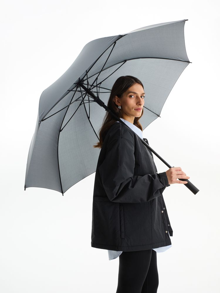 Зонт-трость Simple Golf, серый / Миниатюра модельного (1000)