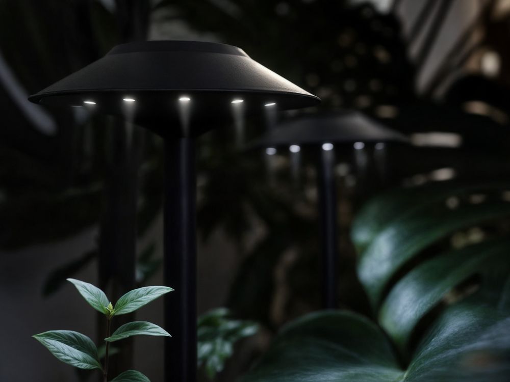 Светильник на солнечной батарее Ufology, темно-серый (графит) / Миниатюра имиджевого (1000)