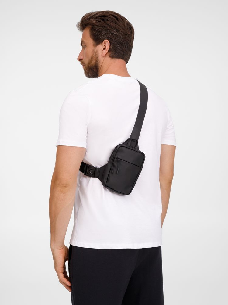 Спортивная кросс-боди сумка UrbanHike, черная / Миниатюра модельного (1000)