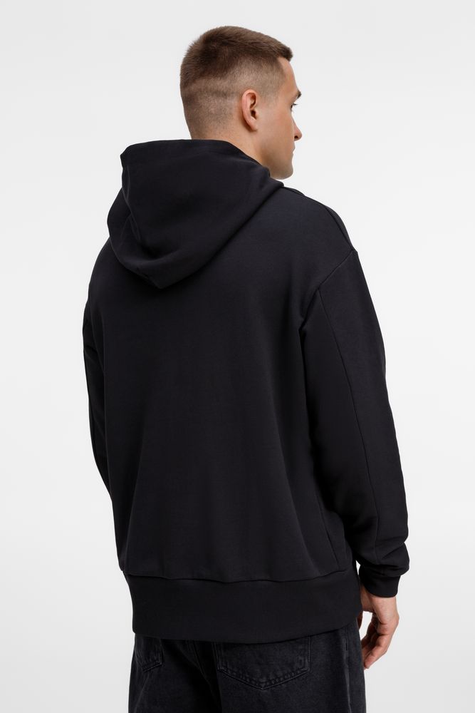 Худи оверсайз унисекс Kosmos, черное / Миниатюра модельного (1000)
