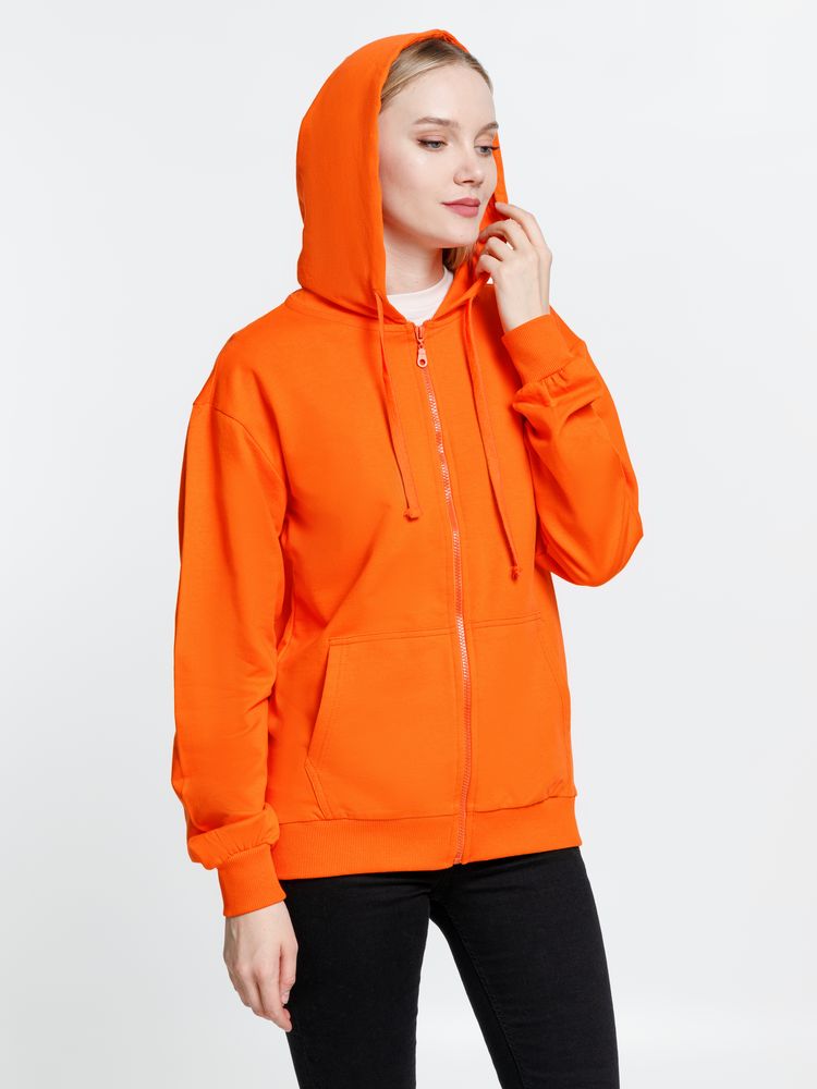 Толстовка на молнии с капюшоном Siverga 2.0, оранжевая / Миниатюра модельного (1000)