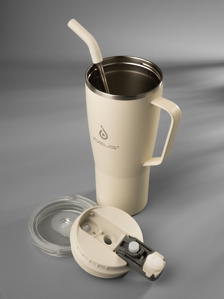 Термостакан Kasumigaoka, белый (молочный) / Миниатюра имиджевого (1000)