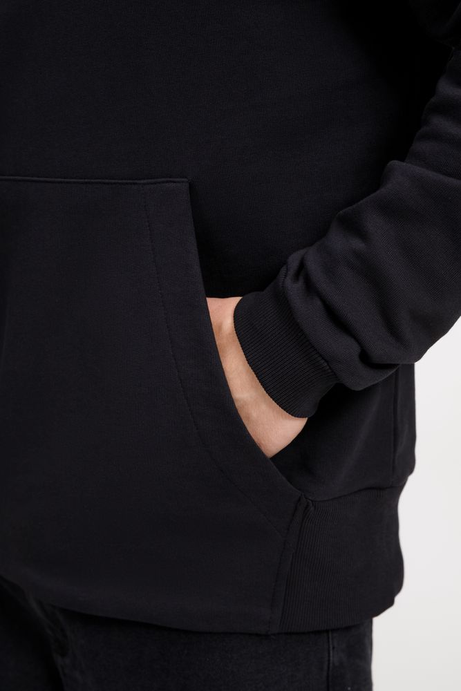 Худи оверсайз унисекс Kosmos, черное / Миниатюра модельного (1000)