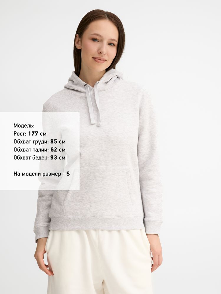 Толстовка женская Spencer Women, светло-серый меланж / Миниатюра модельного (1000)