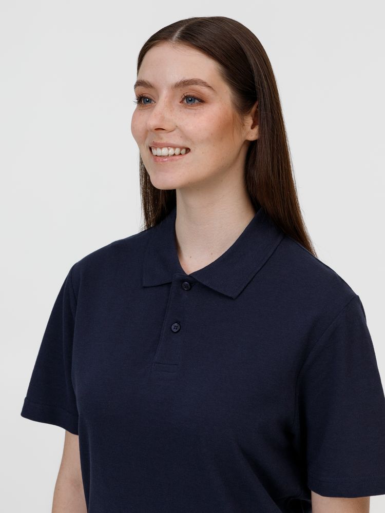 Рубашка поло унисекс Pulse, кобальт (темно-синяя) / Миниатюра модельного (1000)