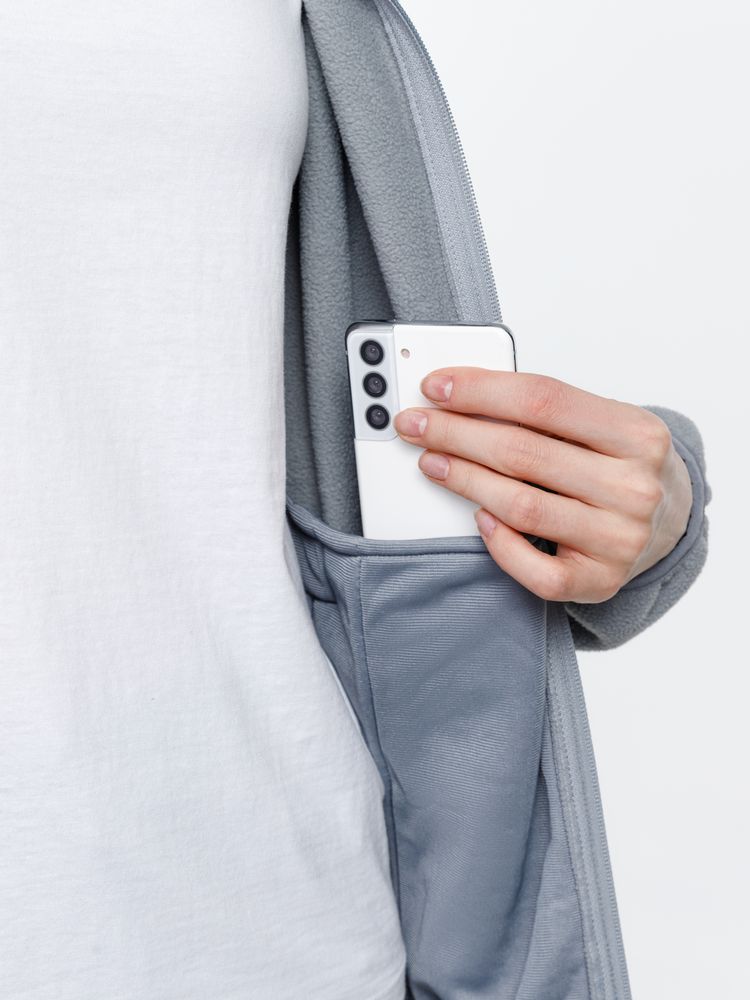 Куртка флисовая унисекс Nesse, серая / Миниатюра модельного (1000)