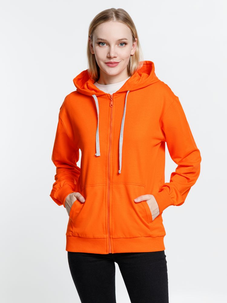 Толстовка на молнии с капюшоном Siverga, оранжевая / Миниатюра модельного (1000)
