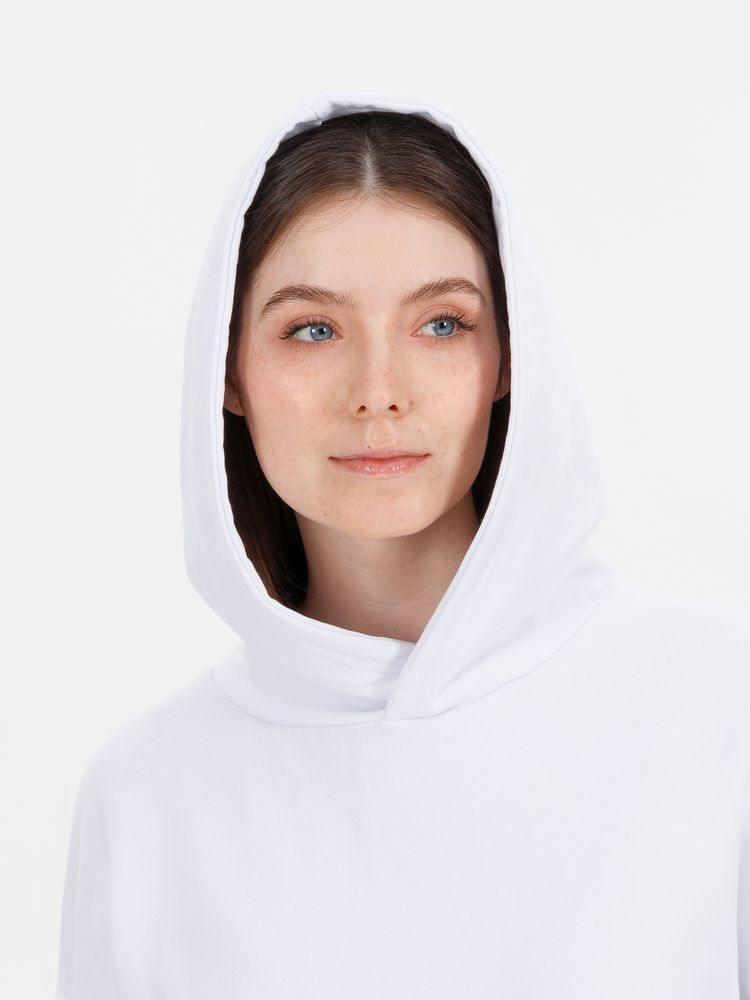 Худи оверсайз унисекс Outshine, белое / Миниатюра модельного (1000)