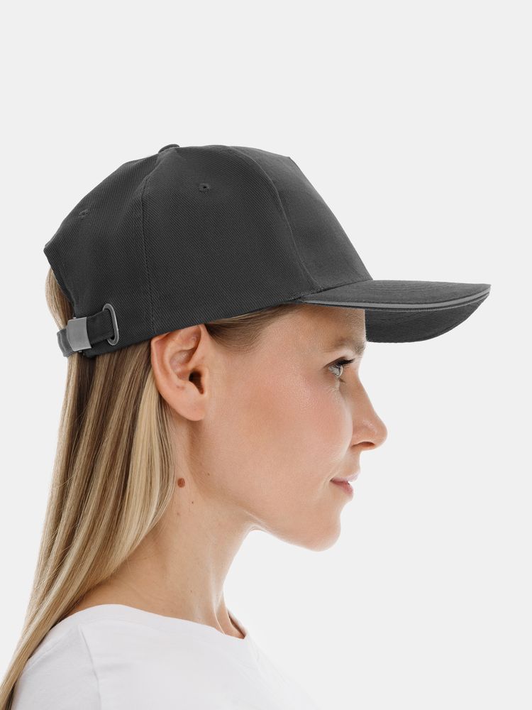 Бейсболка Long Beach, темно-серая со светло-серым / Миниатюра модельного (1000)