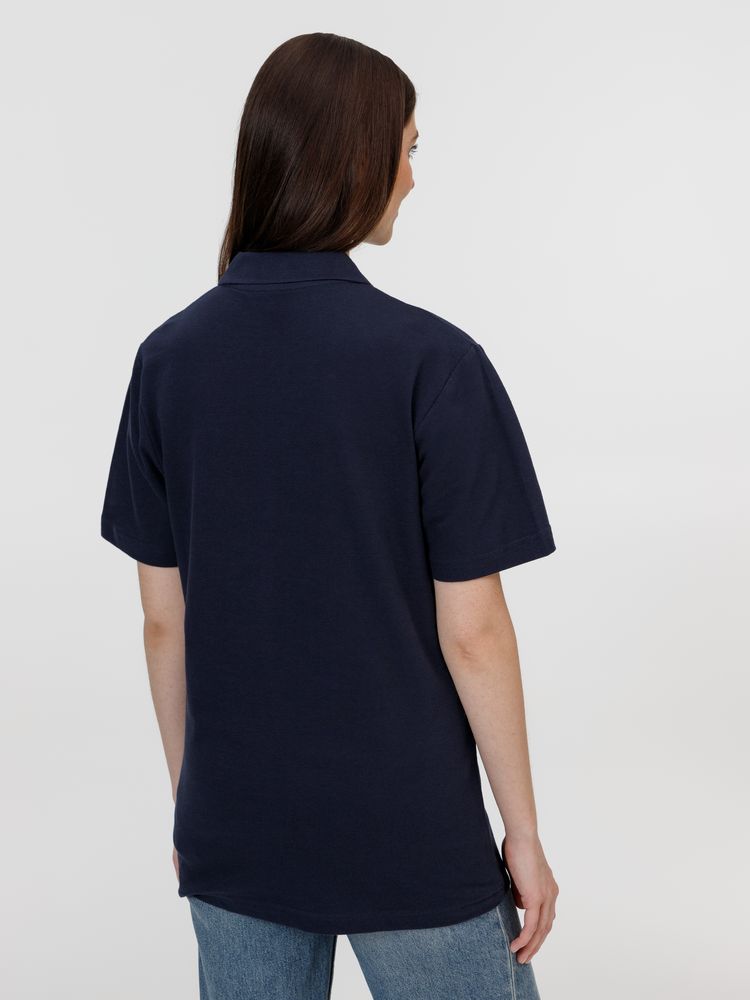 Рубашка поло унисекс Pulse, кобальт (темно-синяя) / Миниатюра модельного (1000)