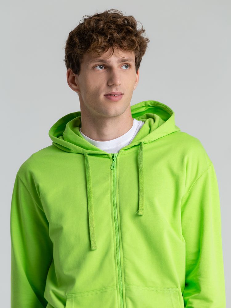 Толстовка на молнии с капюшоном Siverga 2.0, зеленое яблоко / Миниатюра модельного (1000)