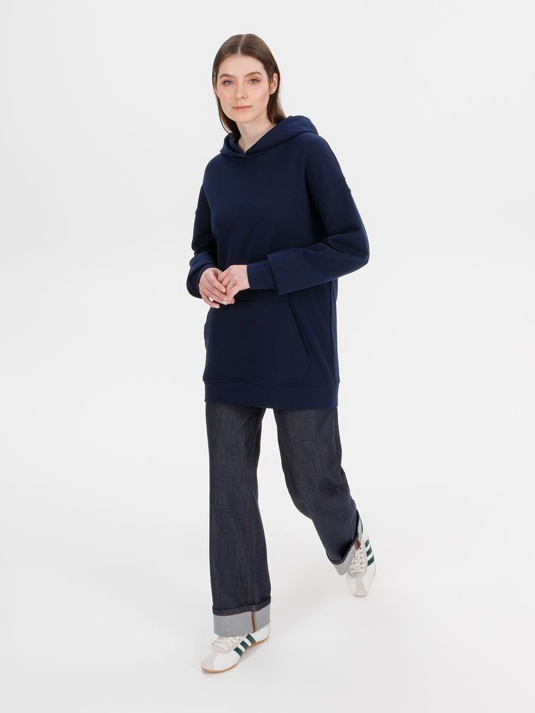 Худи оверсайз унисекс Outshine, темно-синее / Миниатюра модельного (1000)