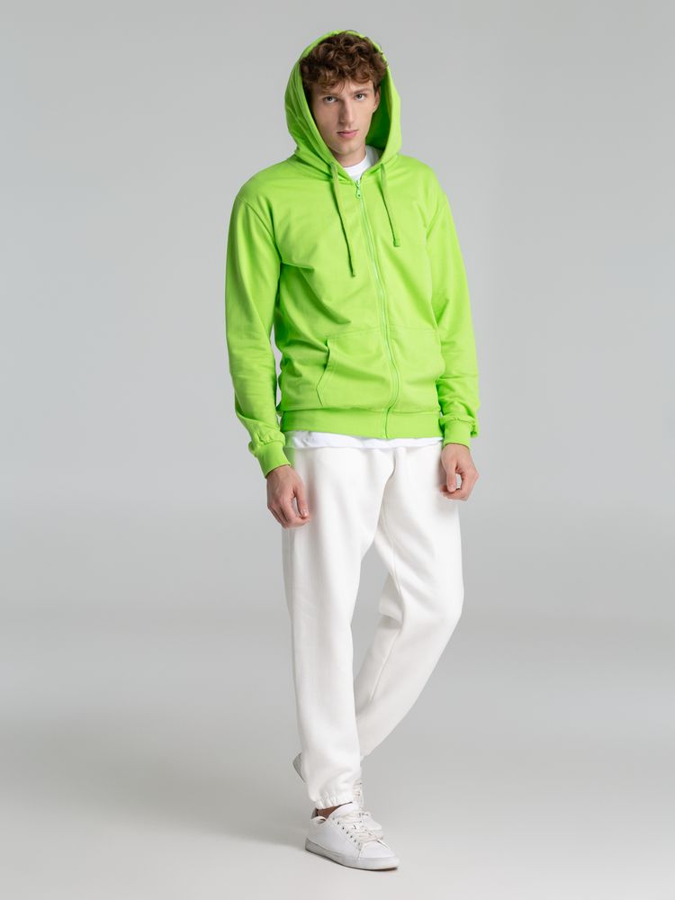 Толстовка на молнии с капюшоном Siverga 2.0, зеленое яблоко / Миниатюра модельного (1000)