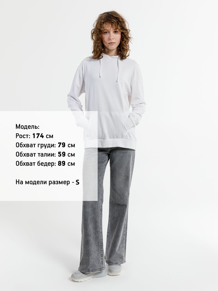 Худи унисекс Westray, белое / Миниатюра модельного (1000)