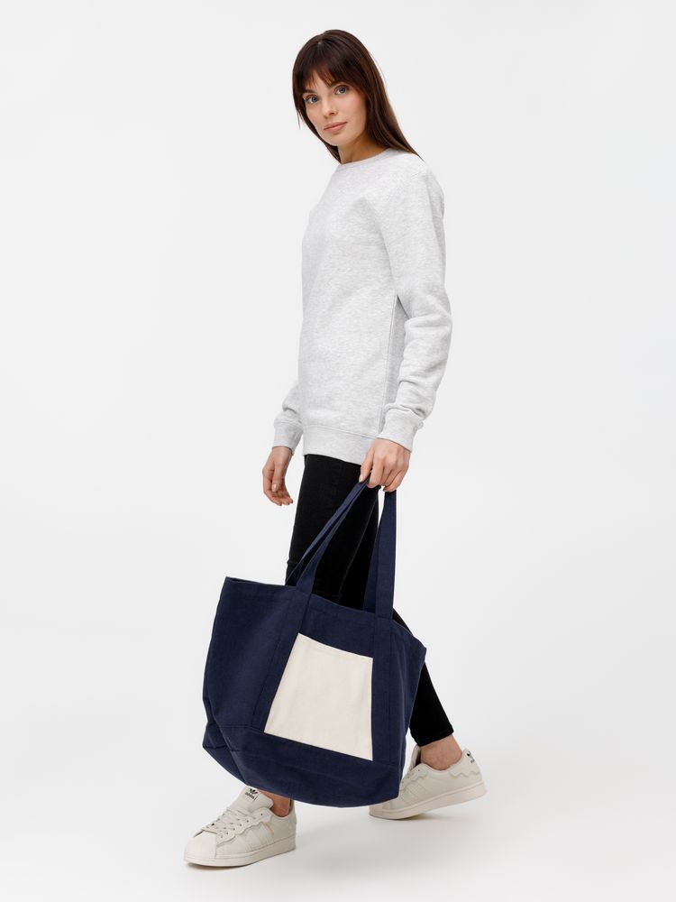 Шопер Shophop, синий с неокрашенным / Миниатюра модельного (1000)