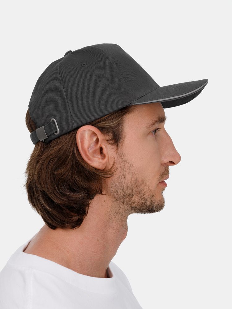 Бейсболка Long Beach, темно-серая со светло-серым / Миниатюра модельного (1000)