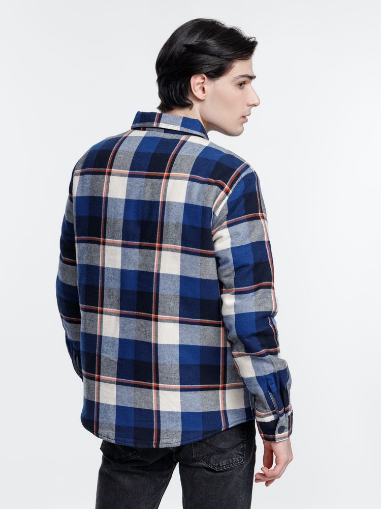 Куртка-рубашка оверсайз унисекс Noah, синяя / Миниатюра модельного (1000)