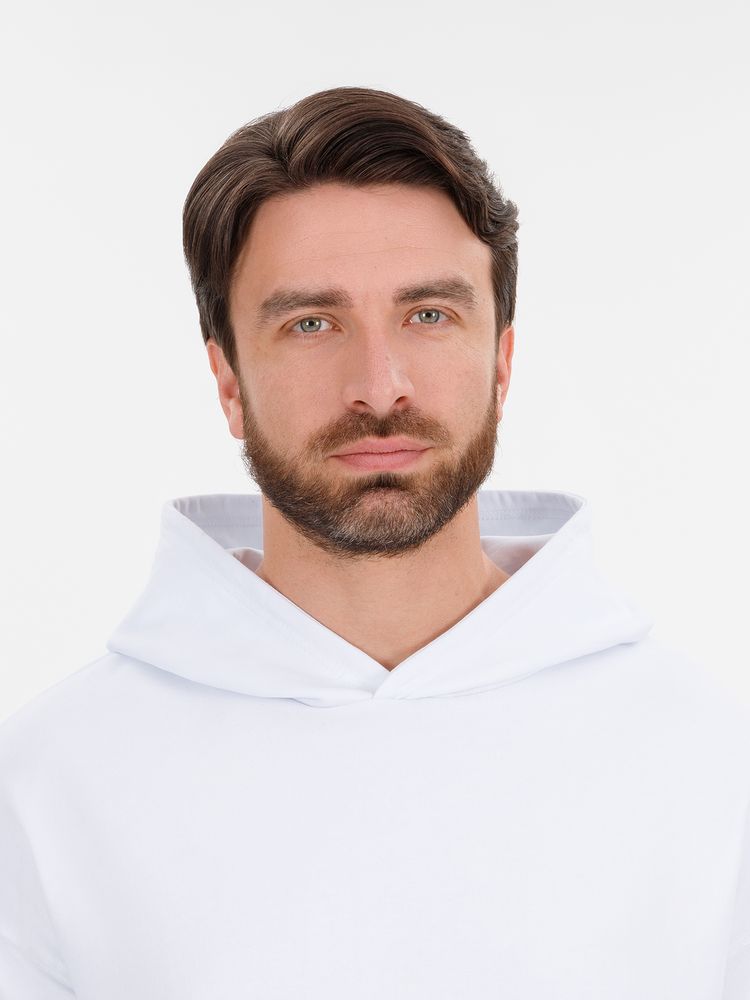 Худи оверсайз унисекс Outshine, белое / Миниатюра модельного (1000)