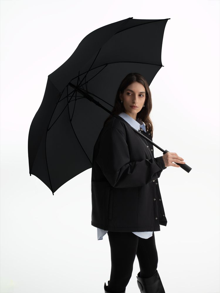 Зонт-трость Simple Golf, черный / Миниатюра модельного (1000)