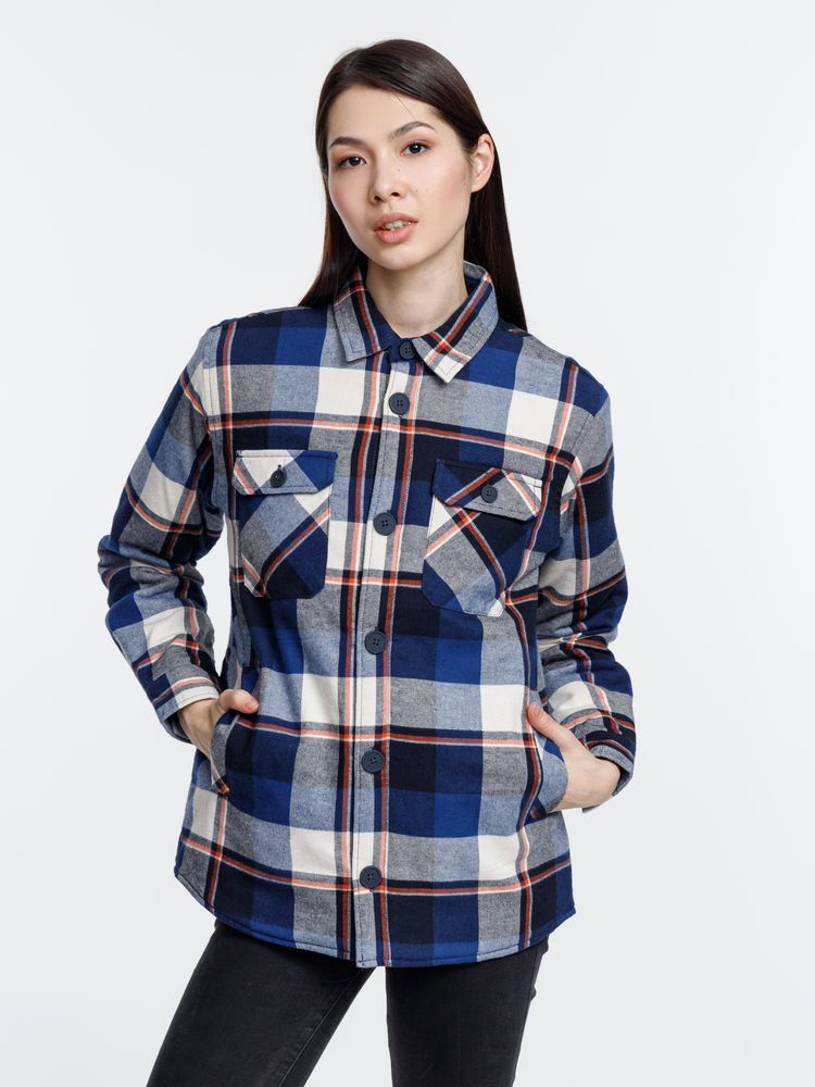 Куртка-рубашка оверсайз унисекс Noah, синяя / Миниатюра модельного (1000)
