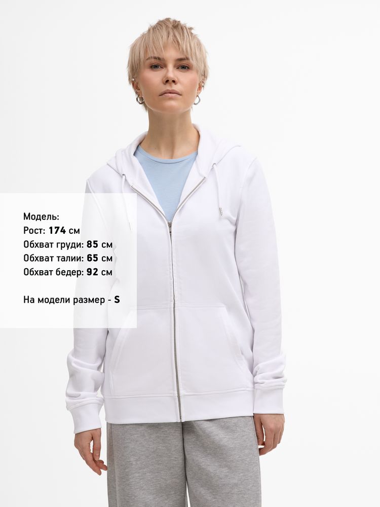 Толстовка унисекс Calipso, белая / Миниатюра модельного (1000)